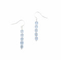 Sapphire Columns - Fire Polished Czech Glass