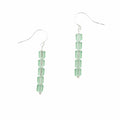 Peridot Columns - Fire Polished Czech Glass