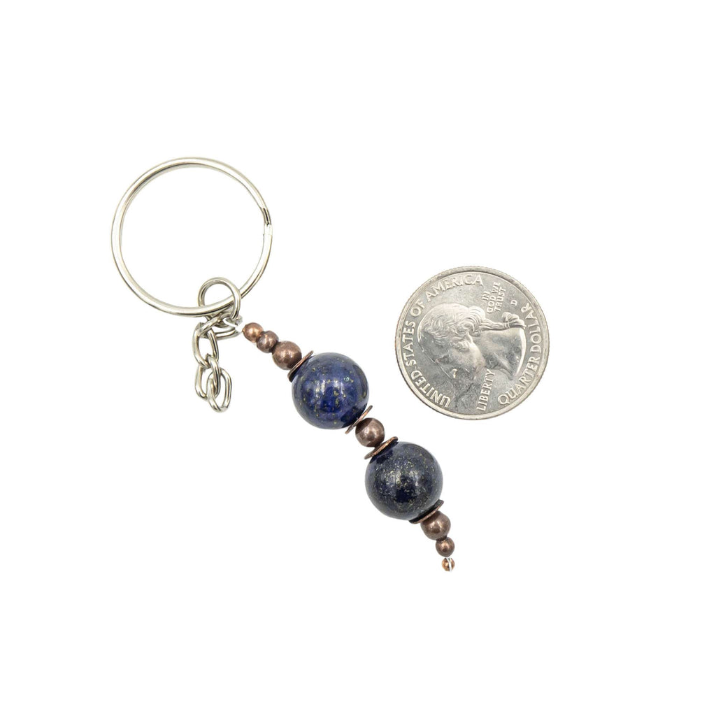 Lapis Lazuli Copper Keychain