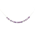 Cancer Sucks Morse Code Lepidolite Necklace