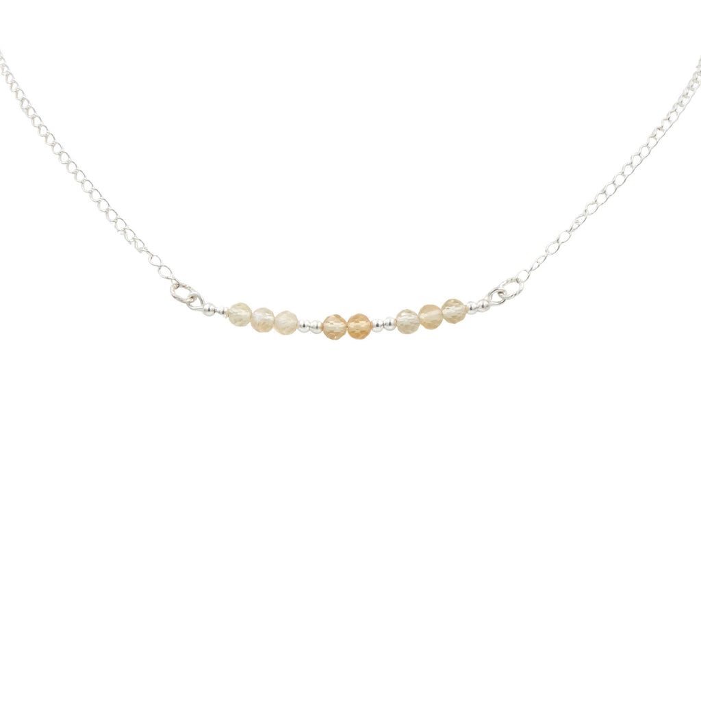 Sparkling Citrine On Silver