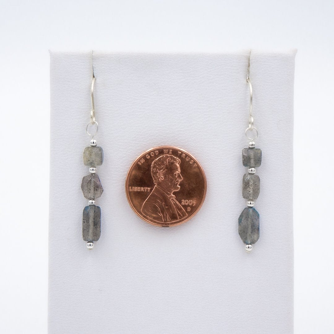 Blue Flashes Labradorite ~ Necklace & Earring Set