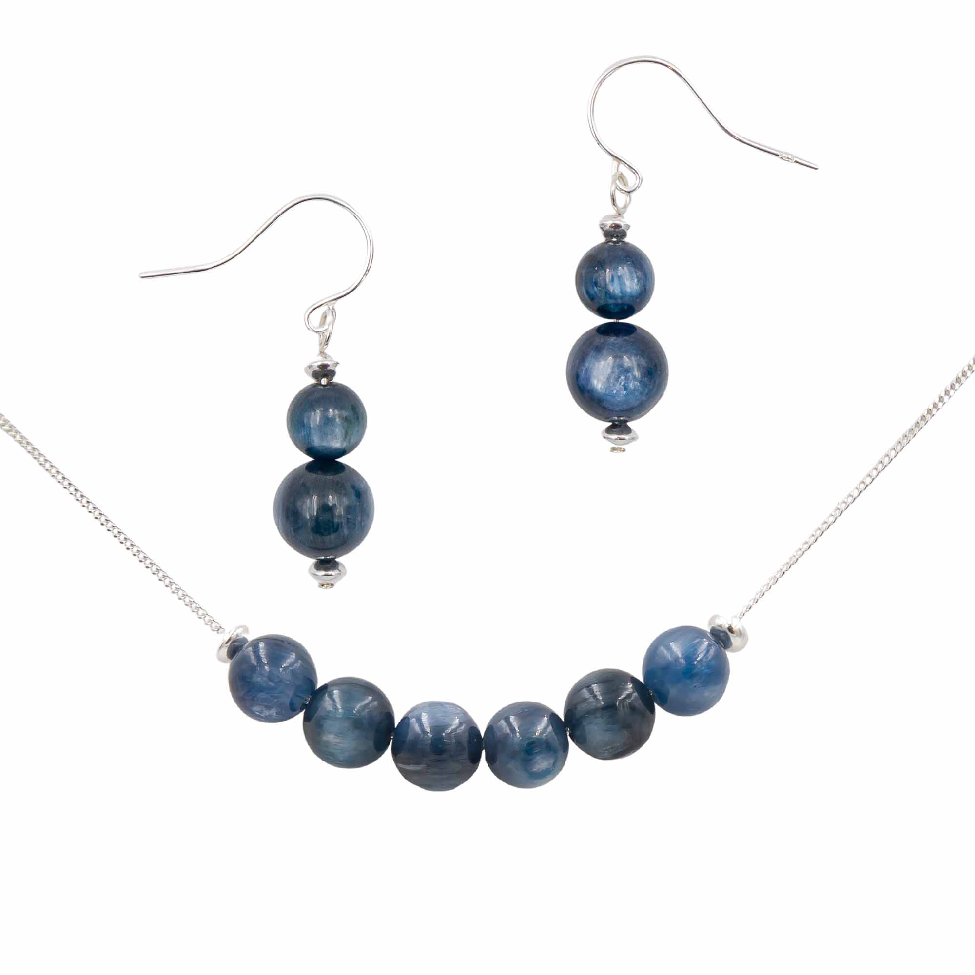 Shimmering Blue Kyanite ~ Necklace & Earrings Set