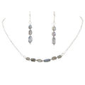 Blue Flashes Labradorite ~ Necklace & Earring Set