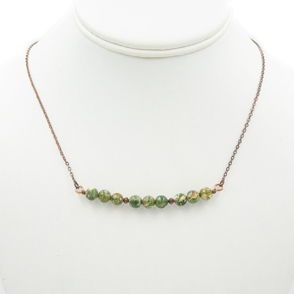 Copper Rainforest Jasper Necklace