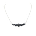 Snowflake Obsidian ~ Dangles Interchangeable Silver Necklace