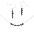 Sparkling Sapphires ~ Necklace & Earrings Set