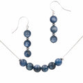 Stacked Kyanite Necklace & Earrings Set