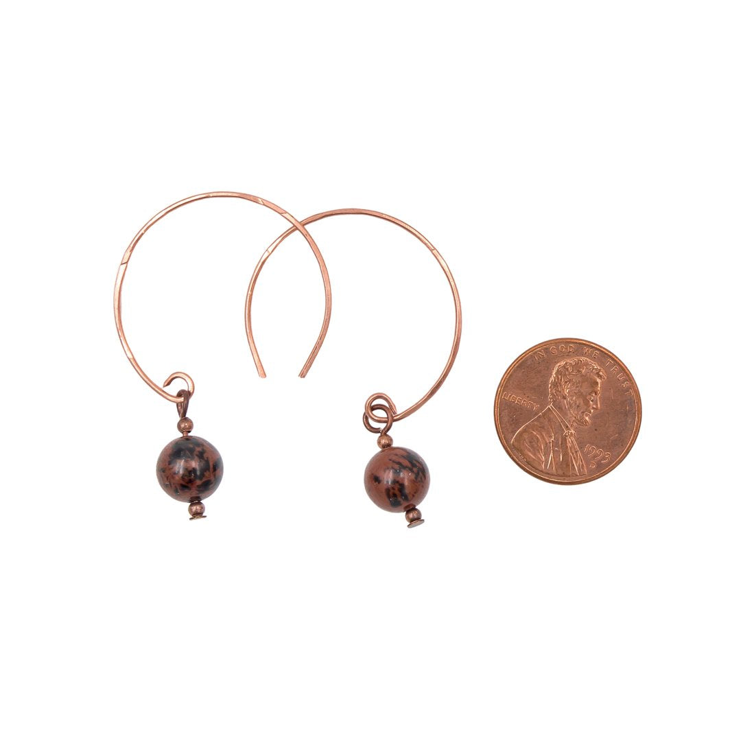 Mahogany Obsidian Hoop Curves
