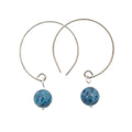Denim Lapis Hoop Curves