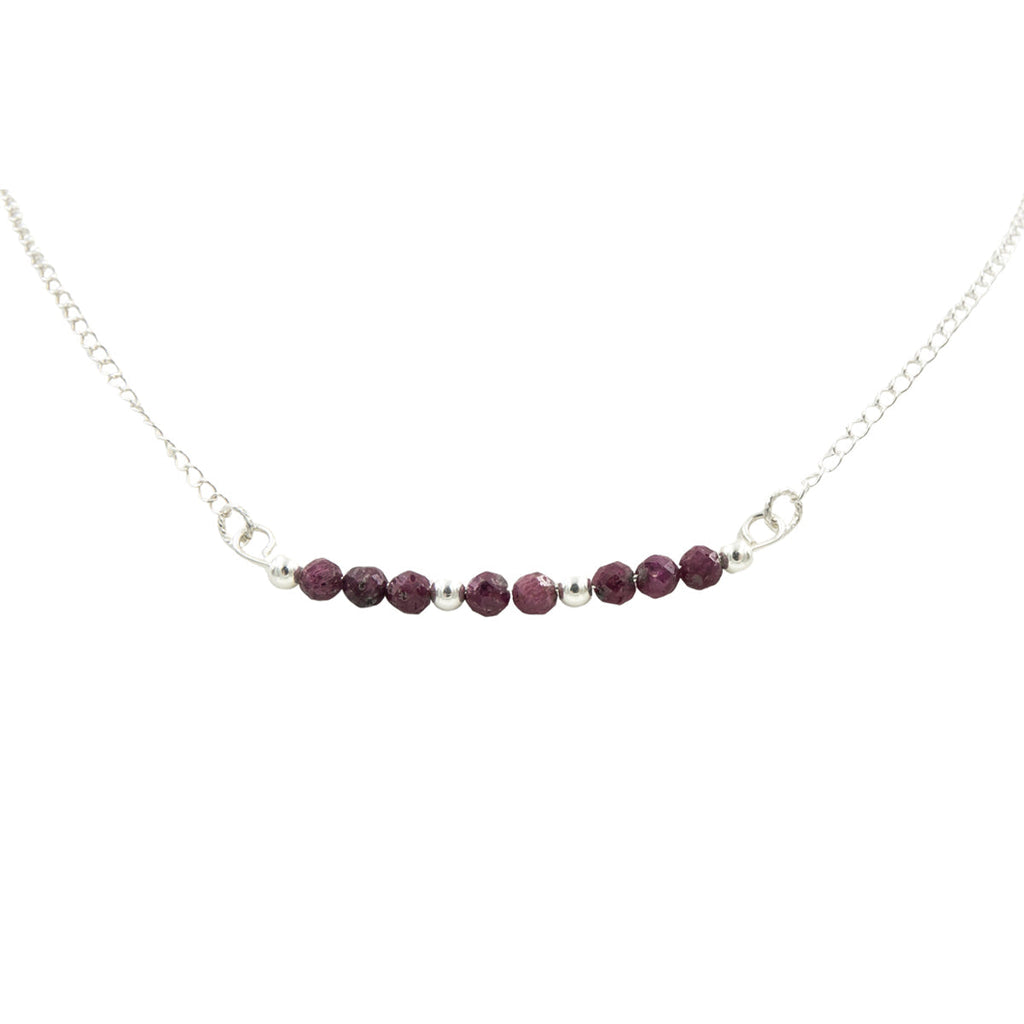 Red Raspberries ~ Ruby Necklace & Earrings Set