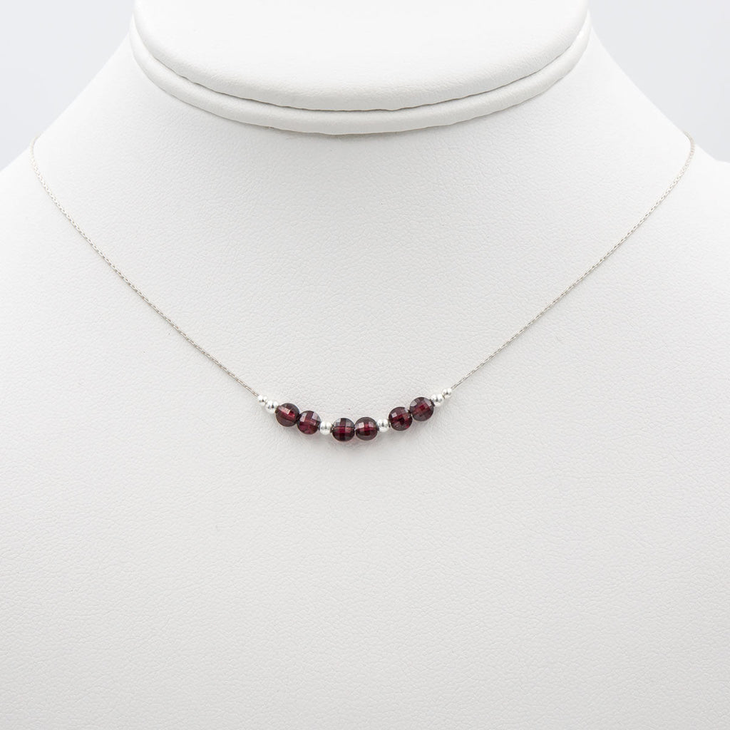 Petite Garnets Necklace