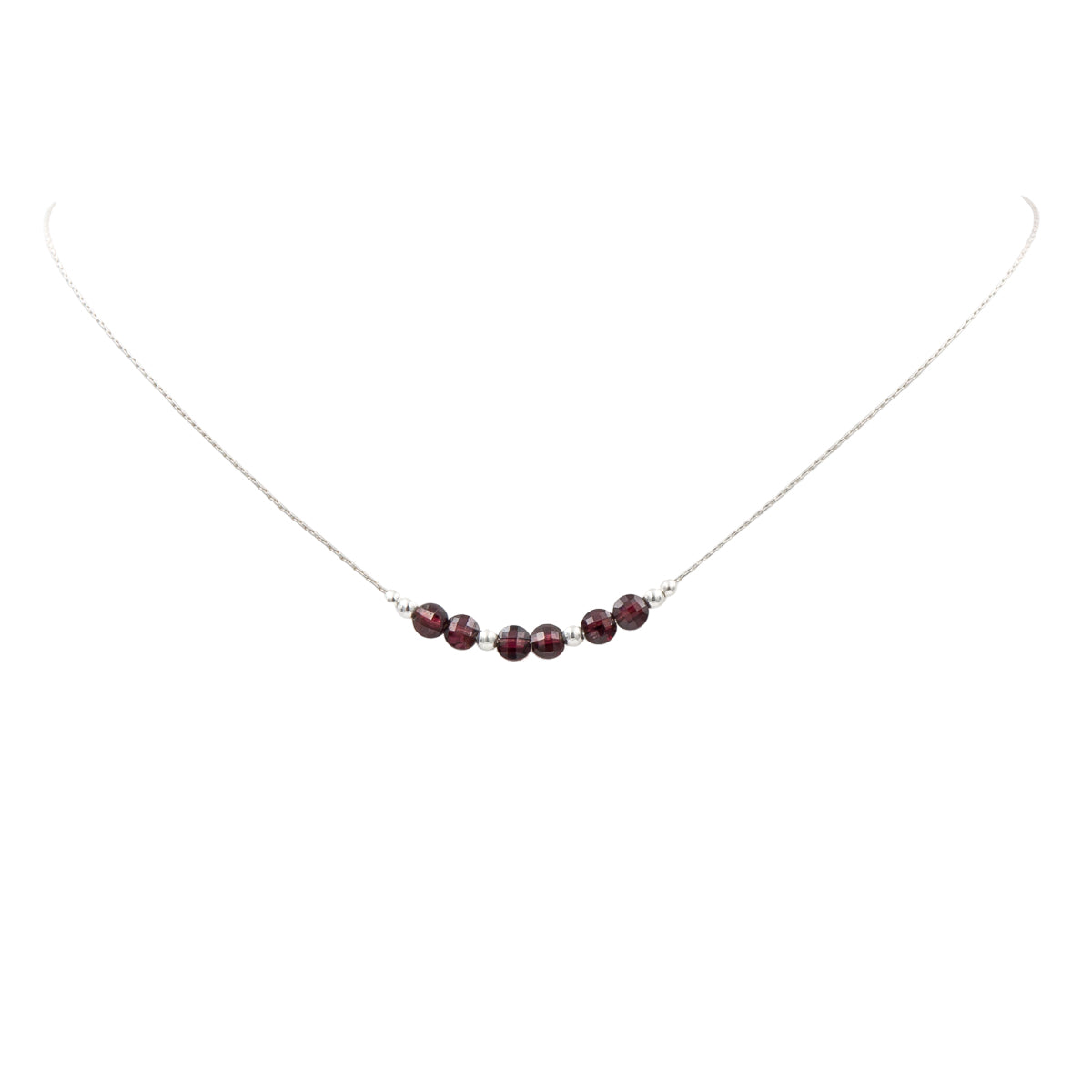 Petite Garnets Necklace