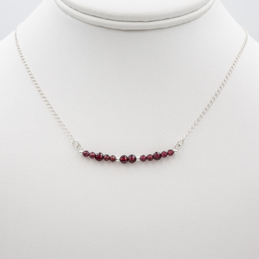 Sparkling Garnets Necklace