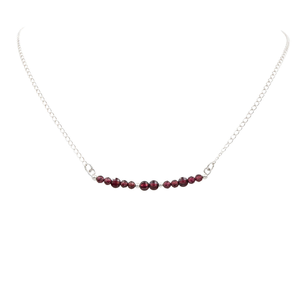 Sparkling Garnets Necklace