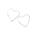 Hammered Heart Hoops