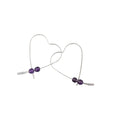 Artistic Amethyst Hearts