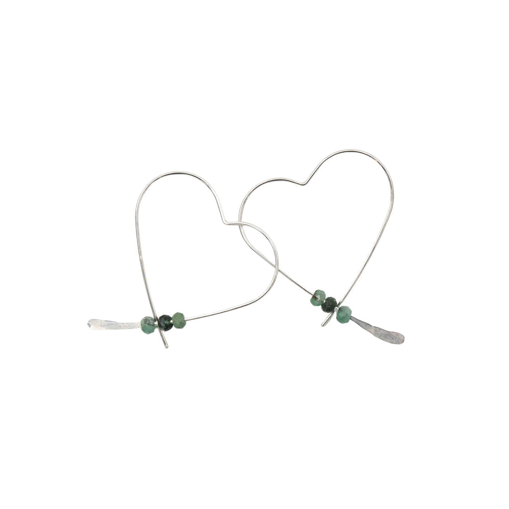 Artistic Emerald Hearts
