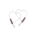 Artistic Garnet Hearts