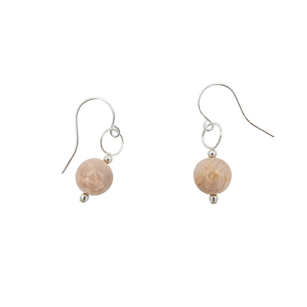 Peach Moonstone Solitaires