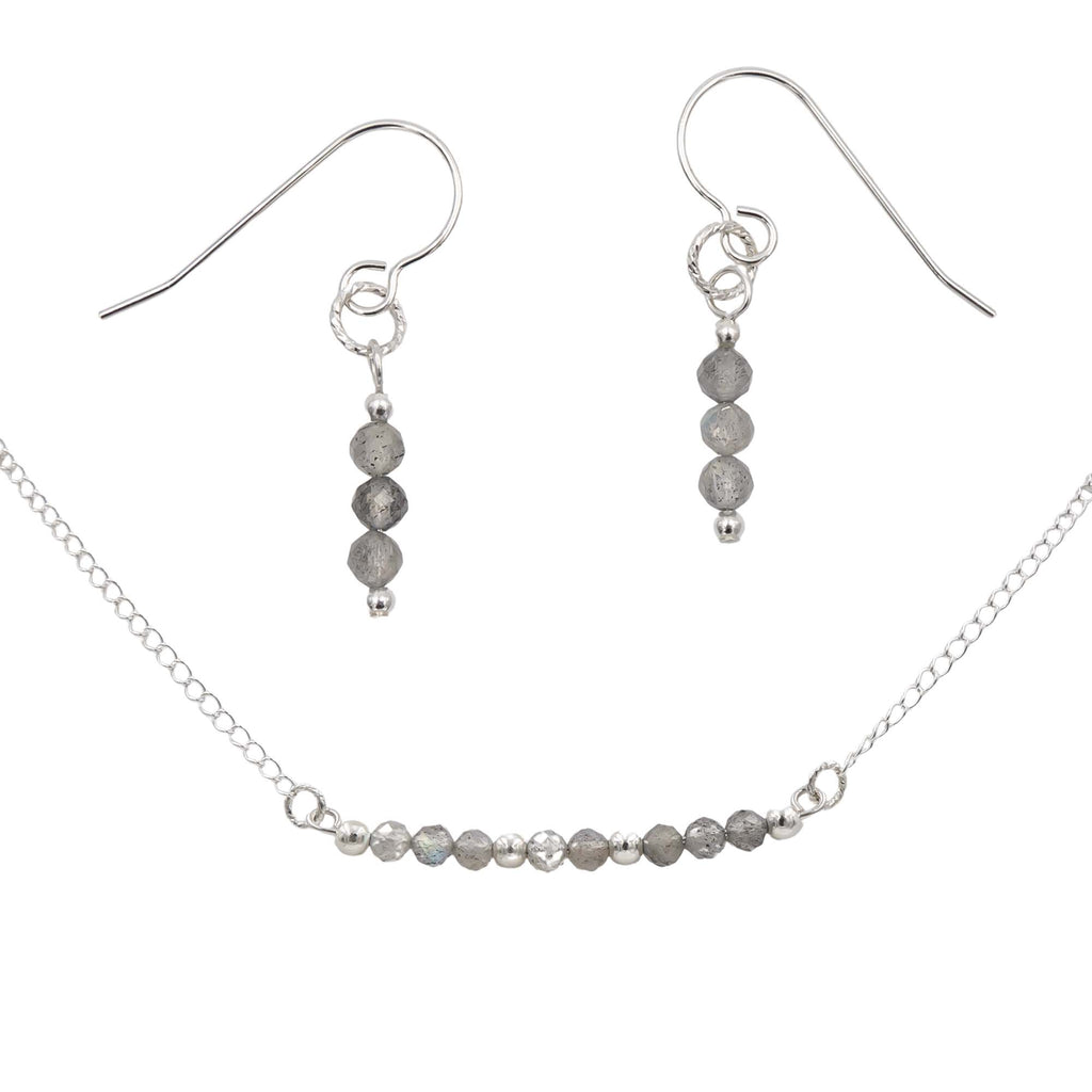 Labradorite Flashes ~ Necklace & Earring Set