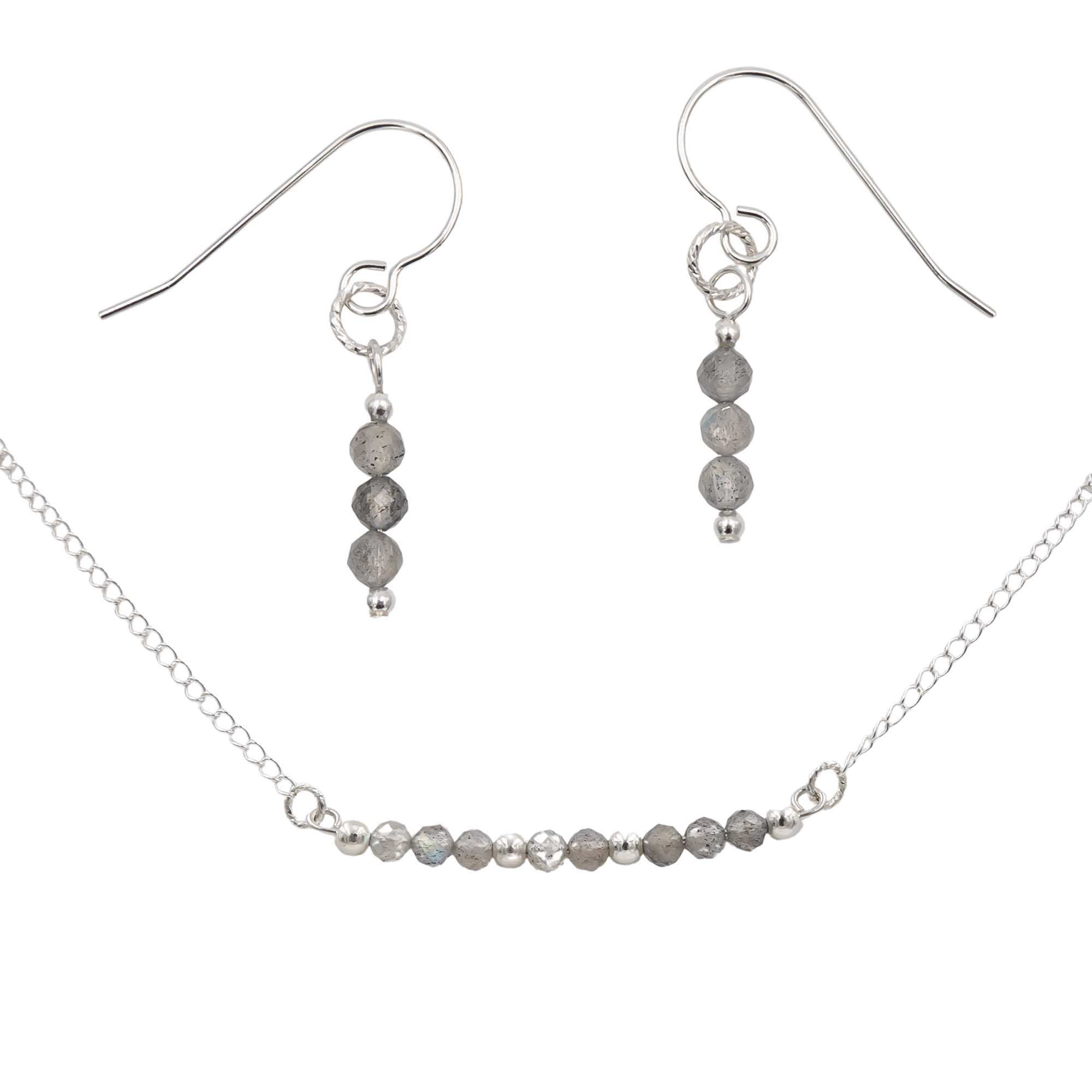 Labradorite Flashes ~ Necklace & Earring Set