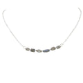 Blue Flashes ~ Iridescent Labradorite Necklace