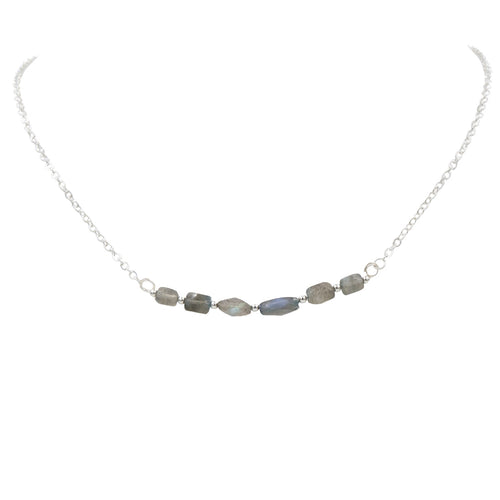 Blue Flashes Labradorite ~ Necklace & Earring Set