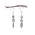 Blue Flashes ~ Iridescent Labradorite Earrings
