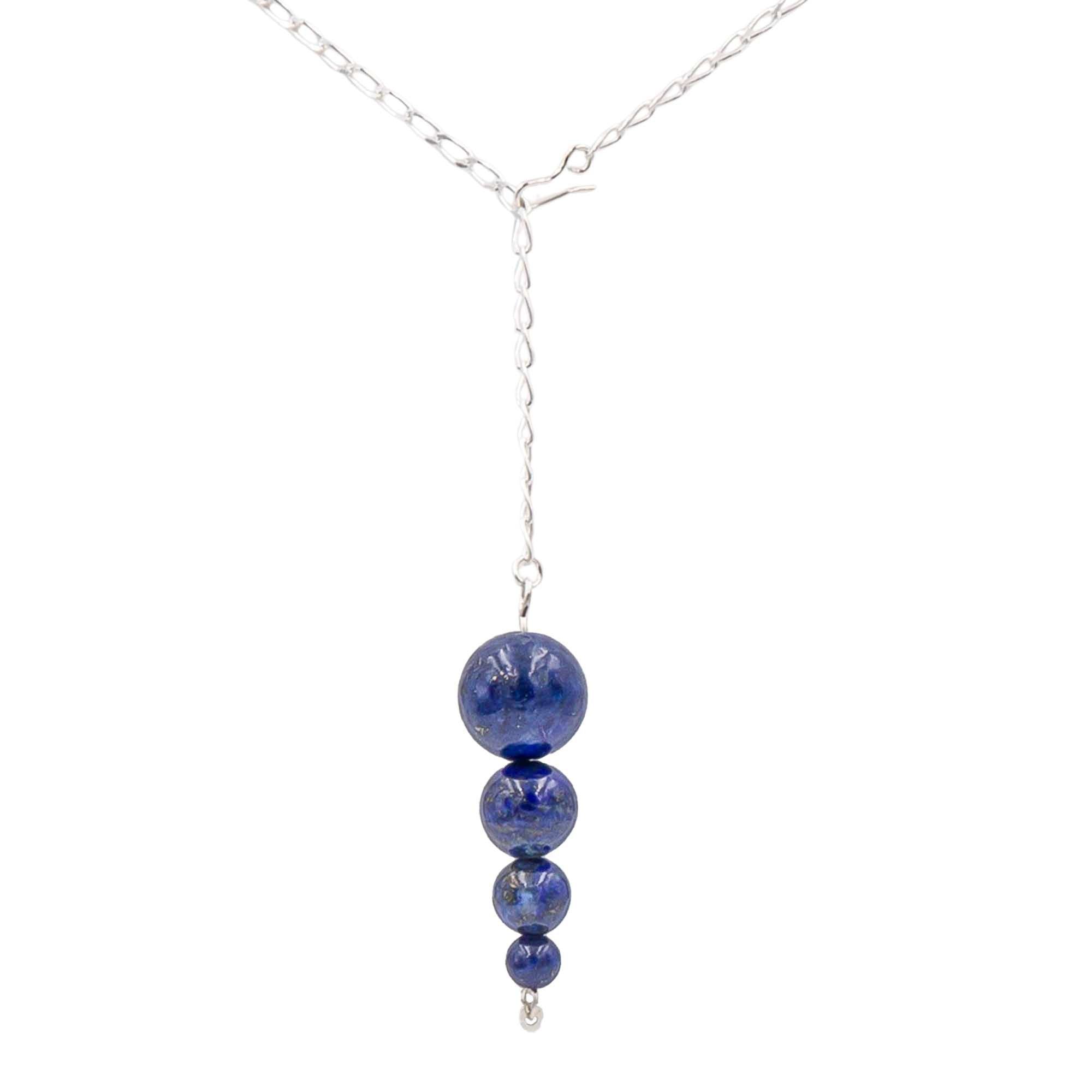 Lapis Lazuli Pendulums ~ Necklace & Earrings Set