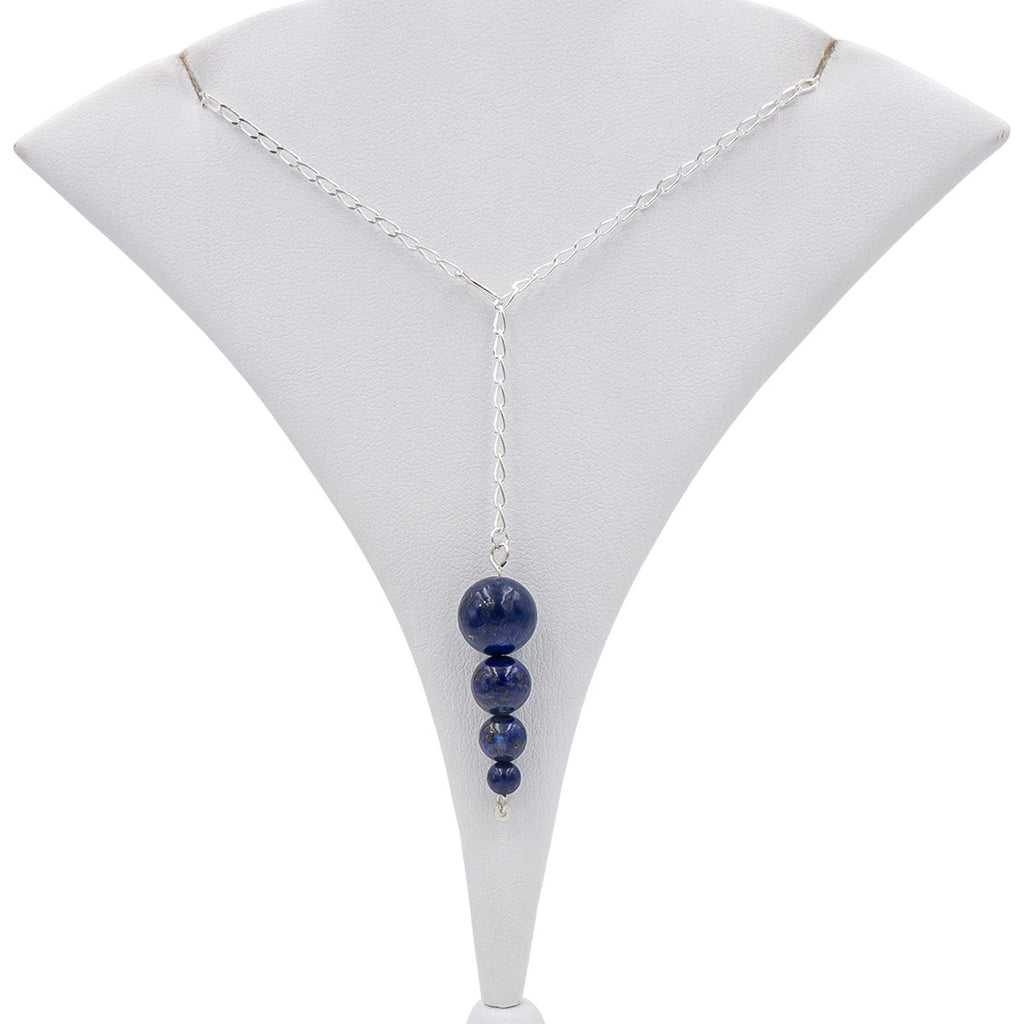 Lapis Lazuli Pendulum Lariat Necklace