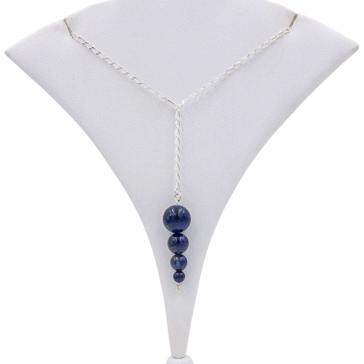 Lapis Lazuli Pendulum Lariat Necklace
