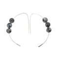 Iridescent Black Moonstone Curves