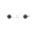 Lapis Lazuli Hammered Silver Sticks
