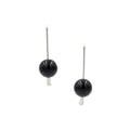 Onyx Hammered Silver Sticks