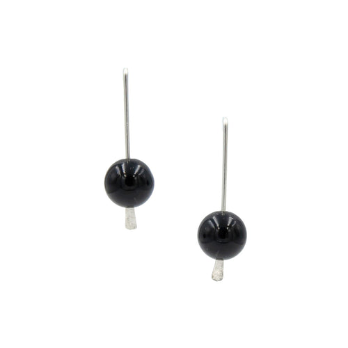 Black & Silver ~ Necklace & Earrings Set