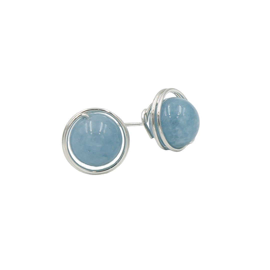 Sterling Silver Aquamarine Nests