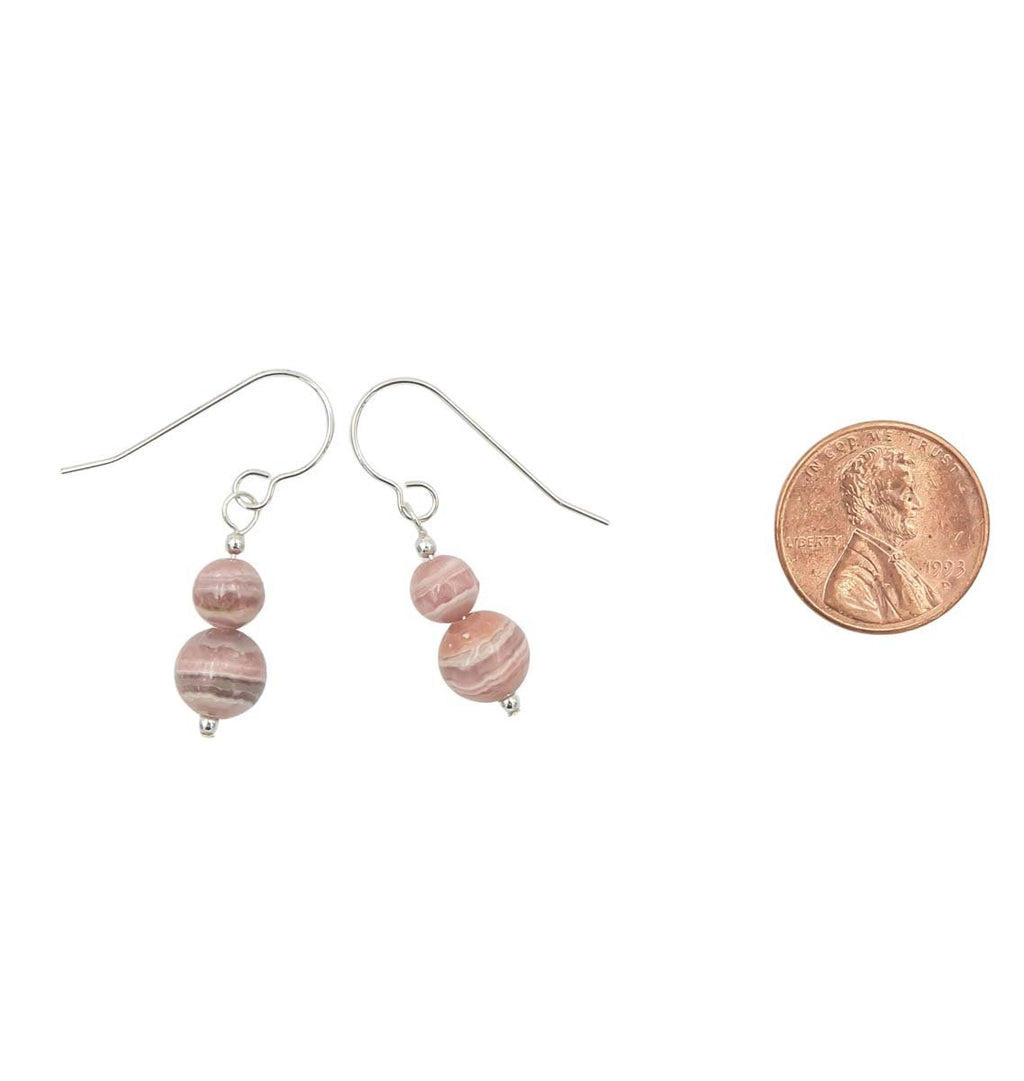 Rhodochrosite ~ Necklace & Earrings Set