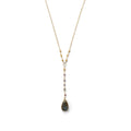 Gold Labradorite Y-style Necklace
