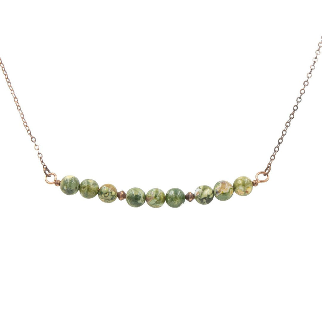 Copper Rainforest Jasper Necklace