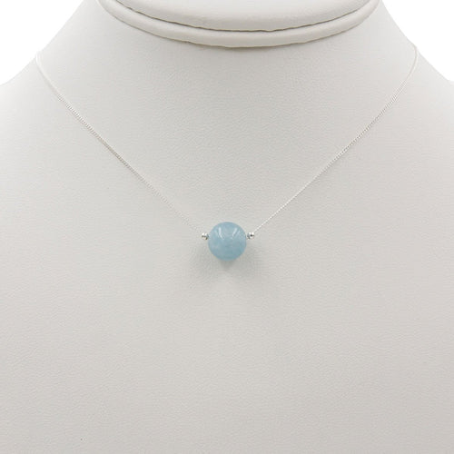 Blue Sky Aquamarine Solitaire