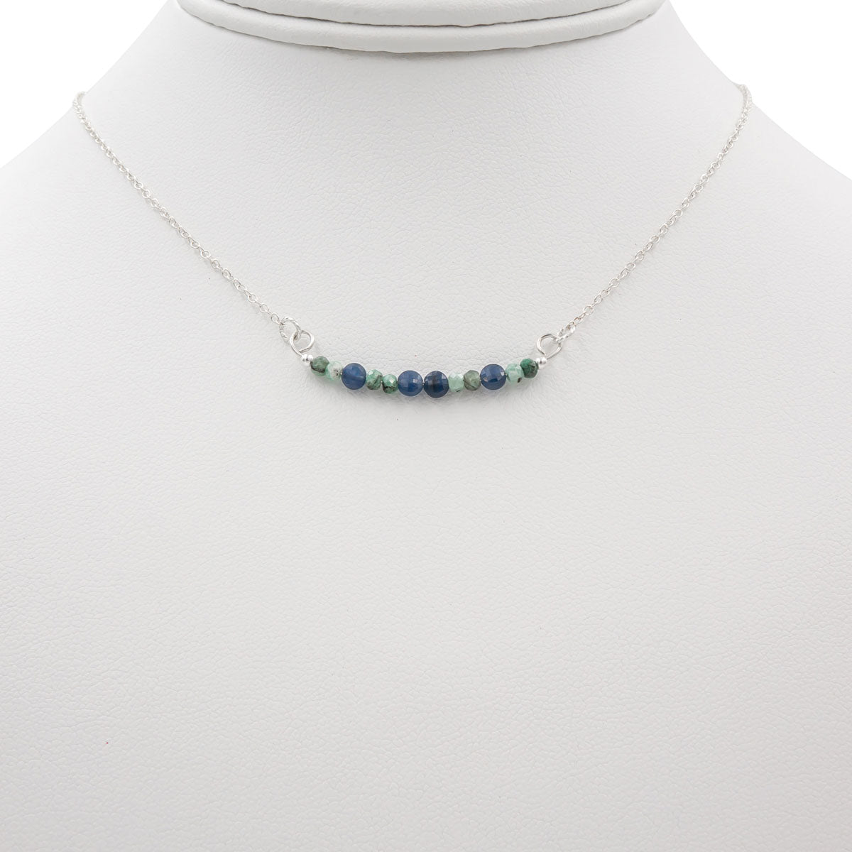 Raw Beauty Necklace ~ Sapphires & Emeralds