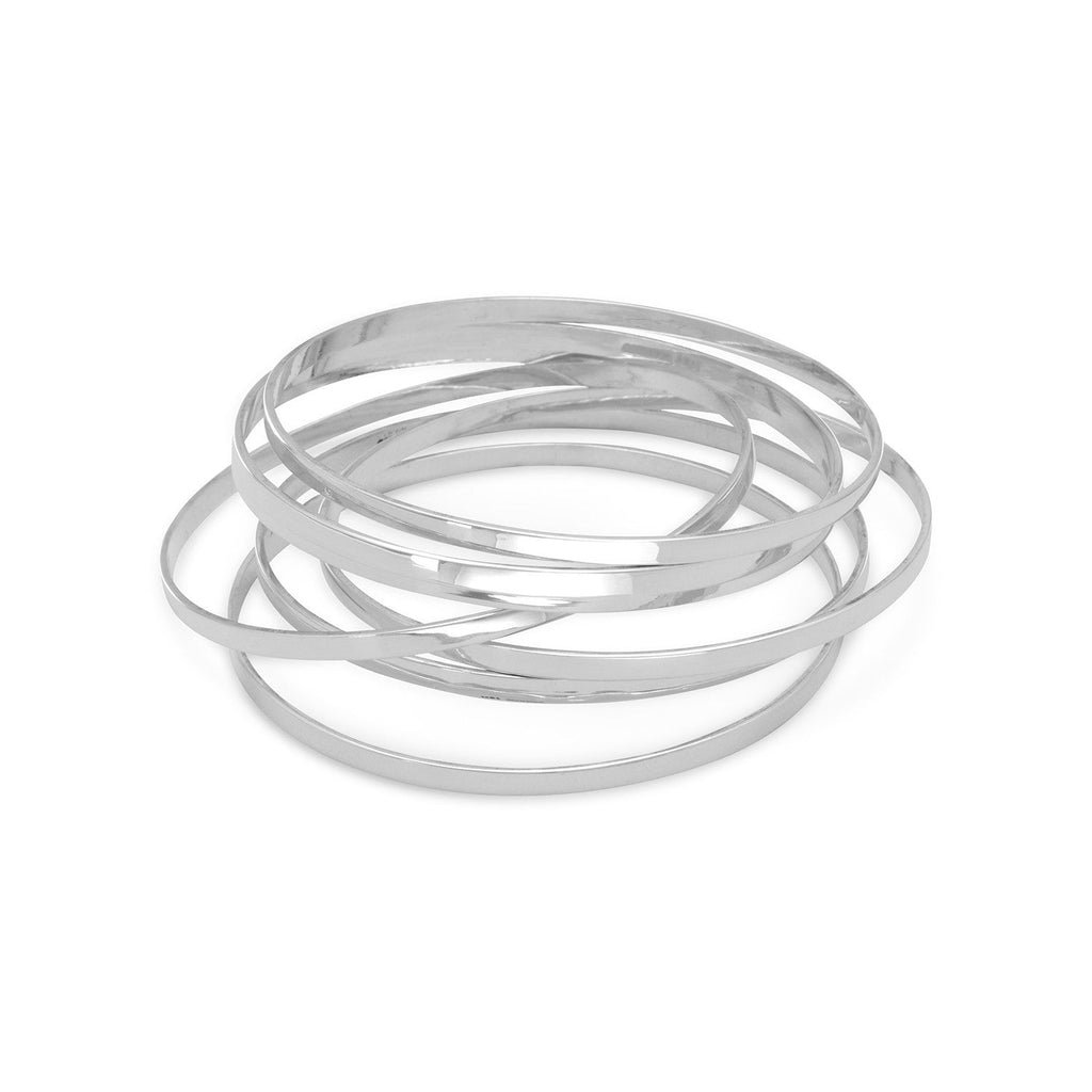 Set of Flat Bangles