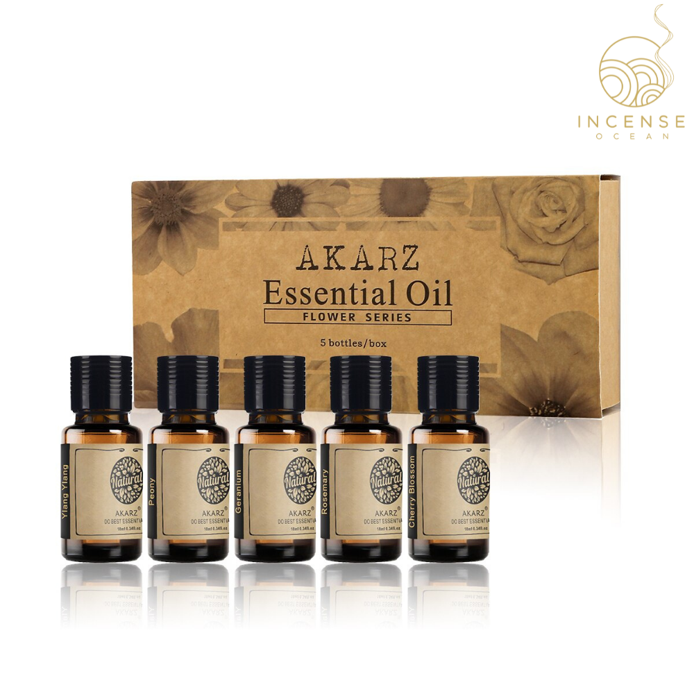 Flower Series Essential Oils For Burners Set of 5