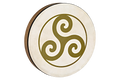 16" Designed Hand Drum, Triskele