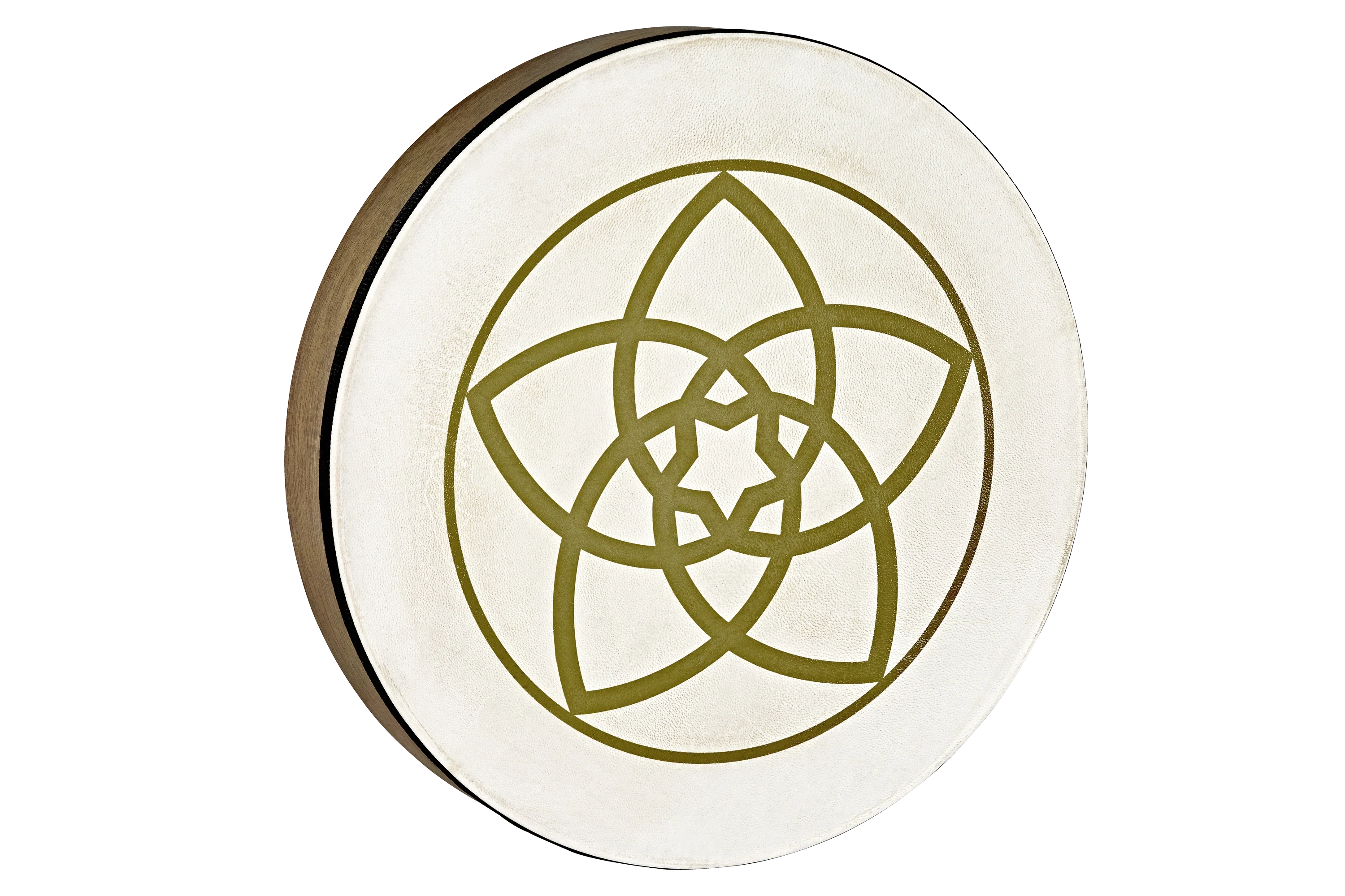 16" Designed Hand Drum, Venus Flower