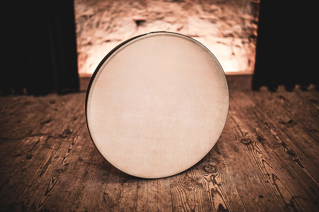 18" Woven Synthetic Head Hand Drum, Walnut Brown