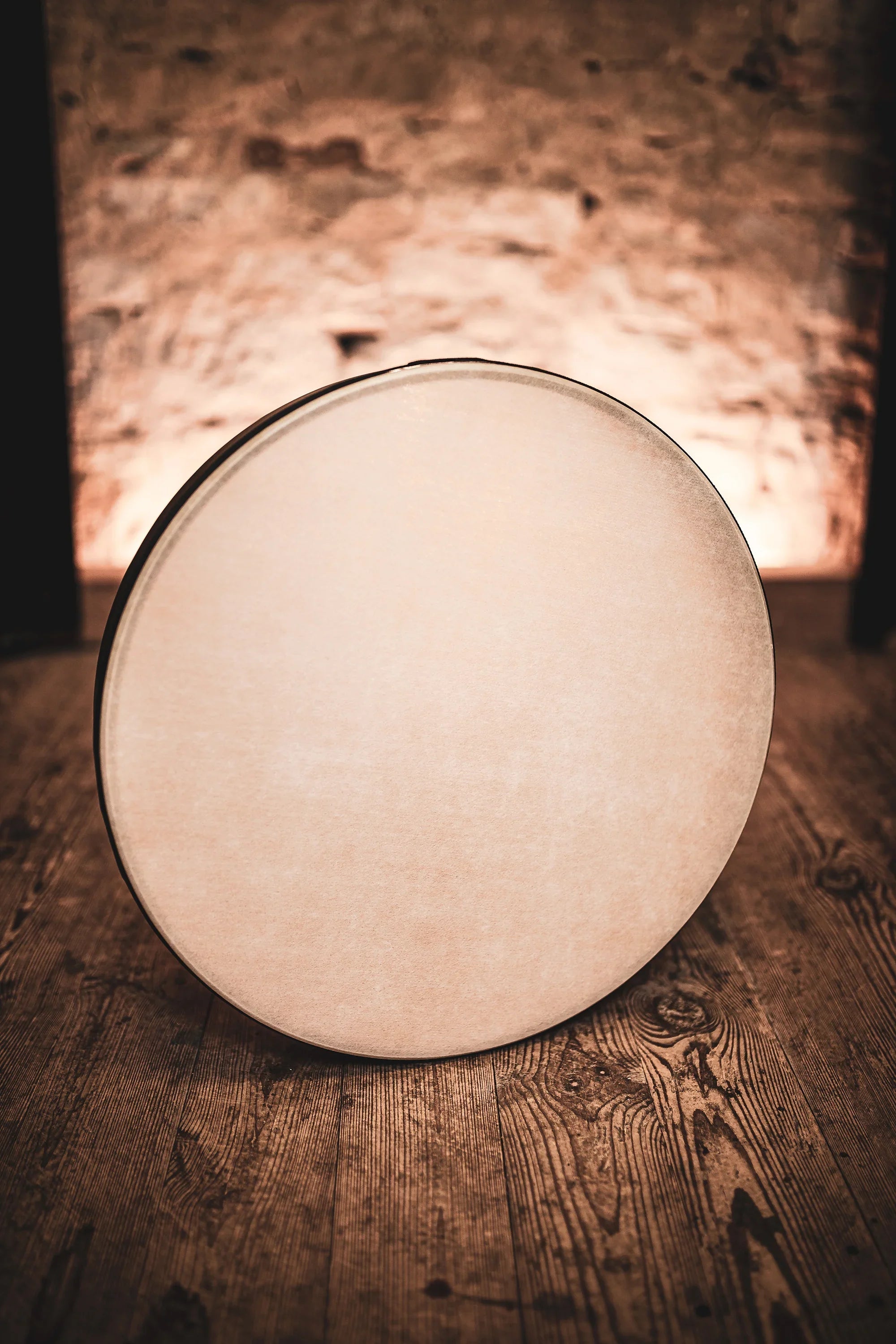 18" Woven Synthetic Head Hand Drum, Walnut Brown