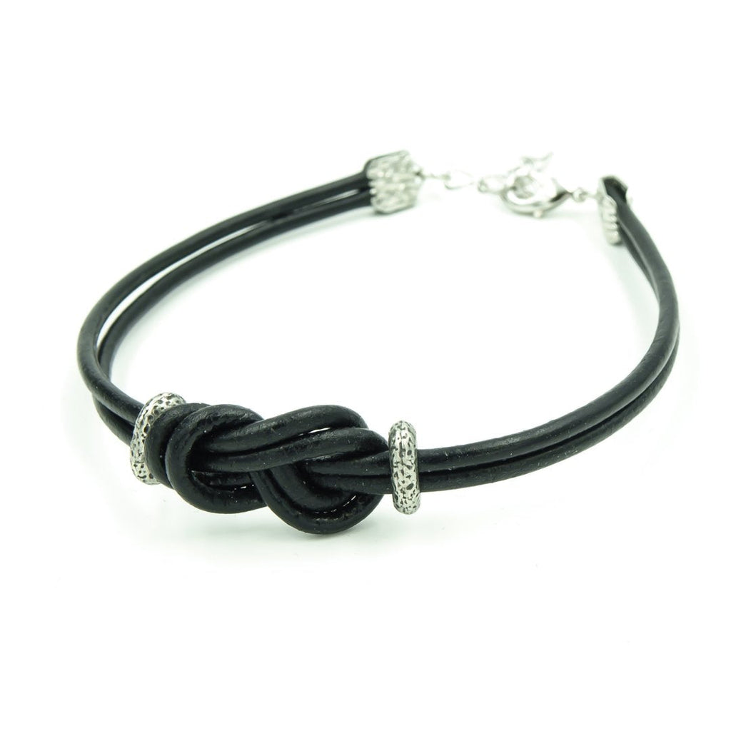 Greek Leather Infinity Knot