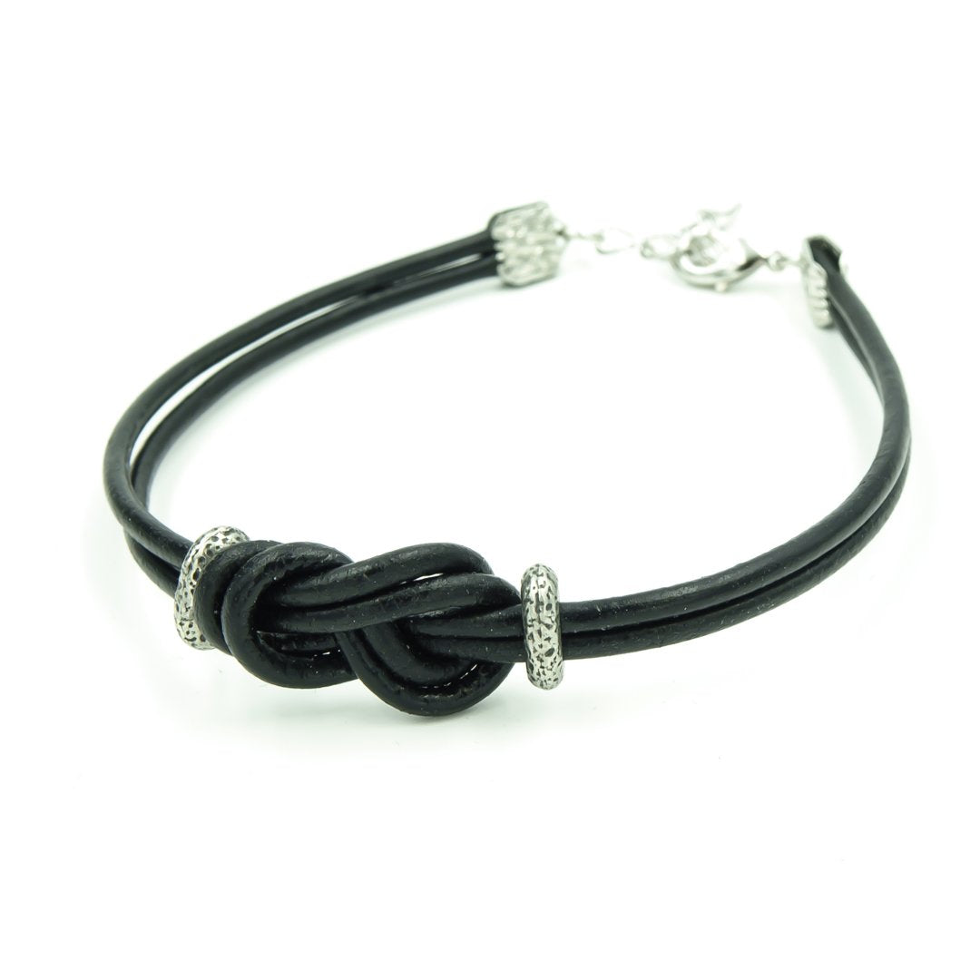 Greek Leather Infinity Knot